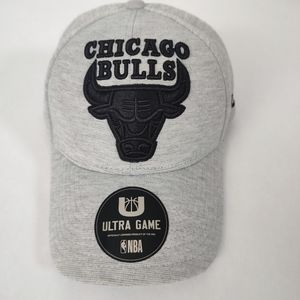Chicago Bulls Ultra Game NBA One Size Fits Most Hat Cap Gray, Brand New! NBA